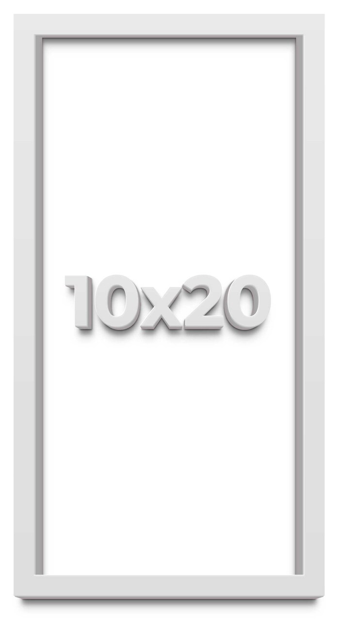 Panoramic Shadow Box 1.75" Deep White Frame - UV Acrylic, Backing, Hanging Hardware